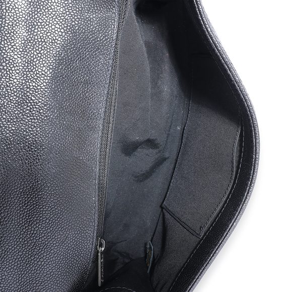 Chanel Black Quilted Caviar Medium Boy Bag - Picture 8 of 8